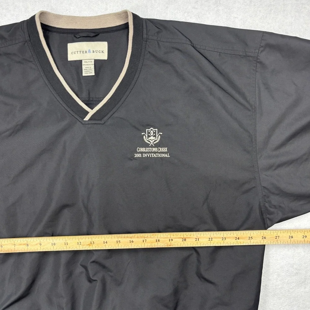 Vintqage Cutter Buck ClimaGuard‎ Golf Windshirt Mens XXL Y2K 2001 Cobblestone